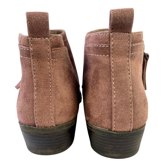 Arizona Women's Garrity Ankle Faux Suede Brown Taupe Zip Up Bootie Size 7 GUC - Picture 7 of 11